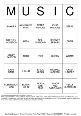 what is music bingo